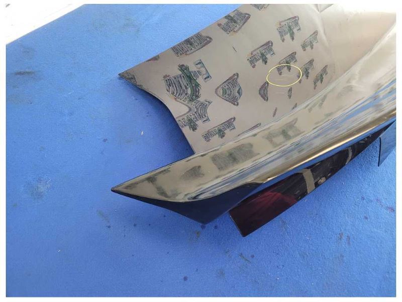 2010-2013 Chevrolet Camaro SS Coupe Deck Lid Rear Trunk Spoiler Paint Blue 2588 - The Parts Farm