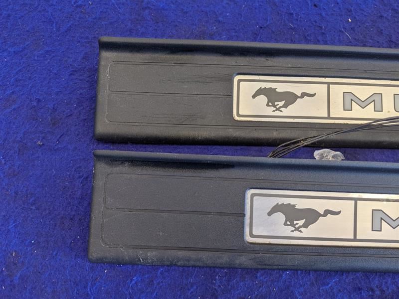 2015-2023 Ford Mustang GT S550 Pair Driver Passenger Door Sill Scuff Lighted - The Parts Farm