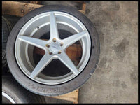 2015-2021 Ford Mustang GT S550 3 Wheels Velgen 20x9 20x10.5 Silver Spoke Rash - The Parts Farm