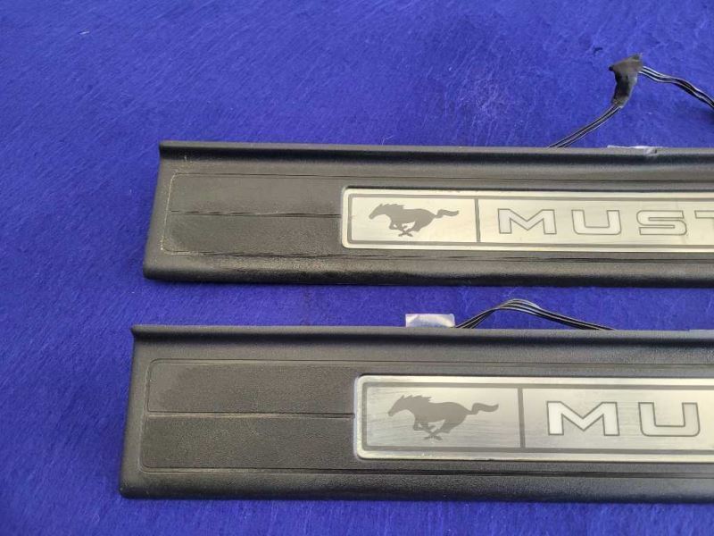 2015-2023 Ford Mustang GT S550 Pair Door Sill Plates Scuff Lighted Panel 2321 - The Parts Farm