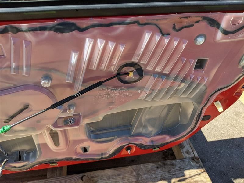 2011-2012 Ford Mustang Roush RH Passenger Front Door Electric Coupe Red OEM - The Parts Farm