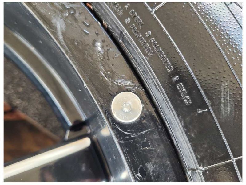 2015-2020 Ford F150 Pickup Truck Fuel Wheel 22x9.5 Black Paint Scuffs Toyo 2552 - The Parts Farm