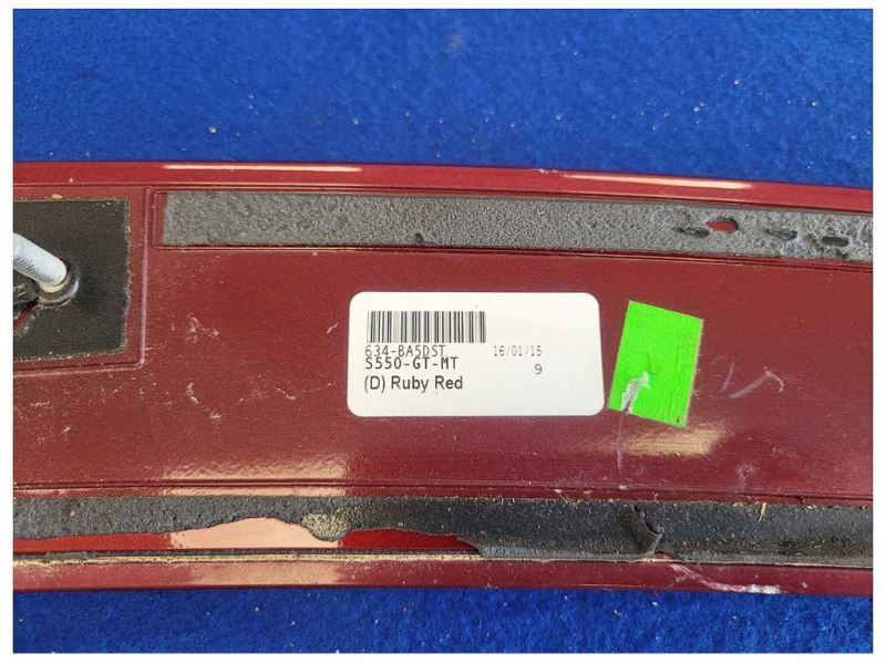 2015-2023 Ford Mustang GT Rear Spoiler Pedestal Mount Wing Paint Maroon Trunk - The Parts Farm