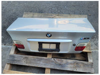 2003 BMW M3 Coupe Rear Deck Lid Trunk No Spoiler Wing Paint Silver 1899 - The Parts Farm