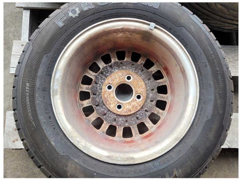 1987-1993 Ford Mustang GT 5.0L Wheel 15x7 Scuffs Tire Paint Red 2299 - The Parts Farm