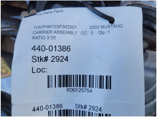 44k 2003-2004 Ford Mustang SVT Cobra IRS axle Independent Rear Suspension 3.55