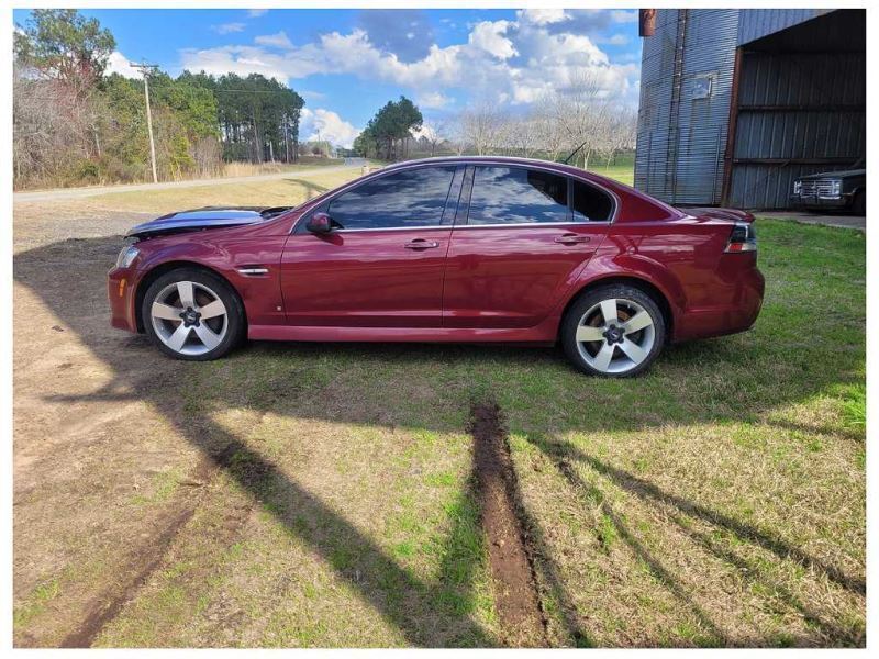 2008-2009 Pontiac G8 Sedan 6.0L V8 Driver Left Front Door Paint Maroon 2529 - The Parts Farm