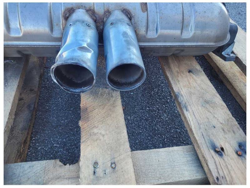 2001-2006 BMW M3 Convertible Rear Muffler Axle Back Exhaust Bent Tip 2448 - The Parts Farm