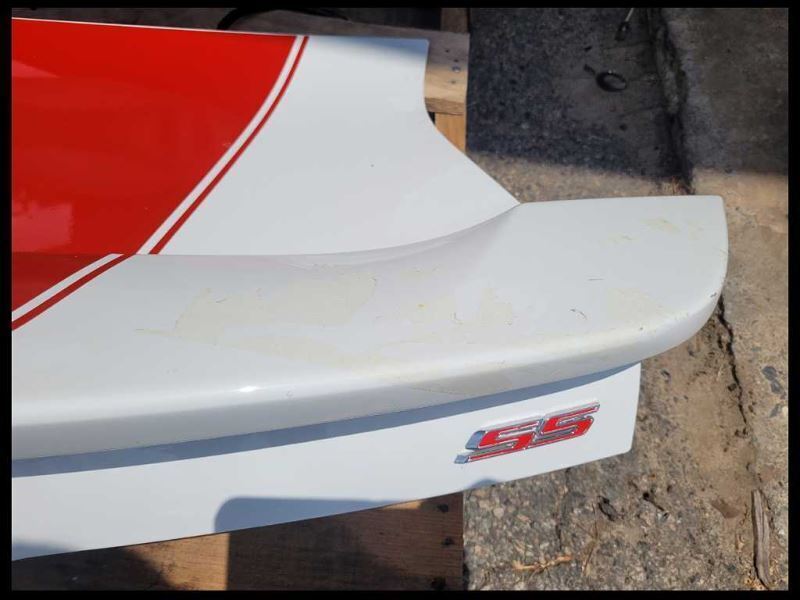 2014-2015 Chevrolet Camaro SS Coupe Rear Back Deck Lid Spoiler D80 Paint White - The Parts Farm