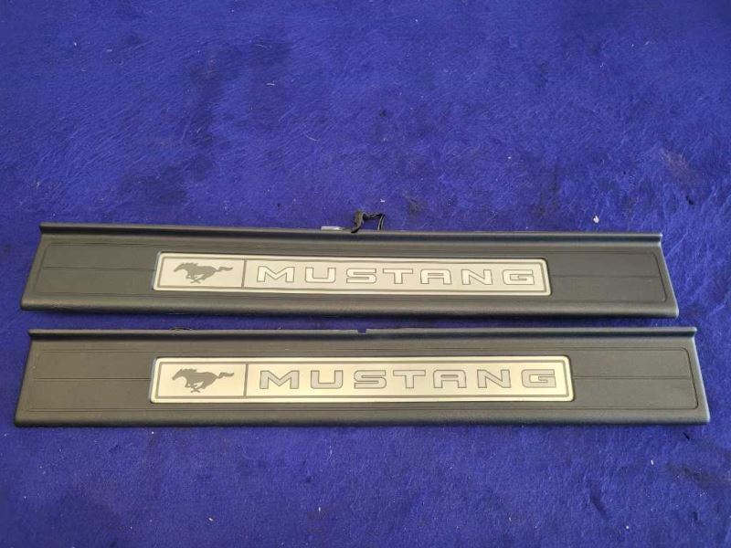 2015-2023 Ford Mustang GT S550 Pair Door Sill Plates Scuff Panel Light 2353 - The Parts Farm