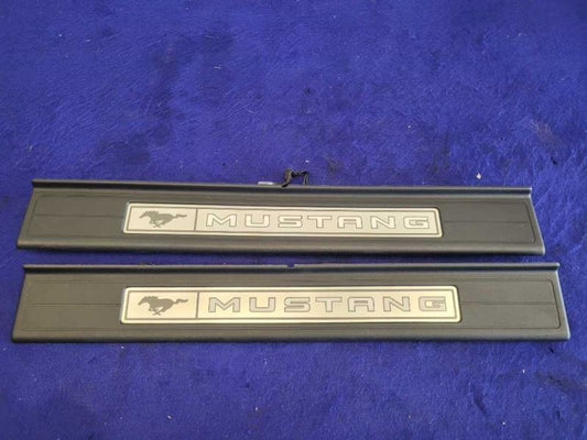 2015-2023 Ford Mustang GT S550 Pair Door Sill Plates Scuff Panel Light 2353 - The Parts Farm