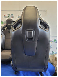 2010-2015 Chevrolet Camaro SS Recaro Coupe Bucket Leather Suede Seats Seat 2592 - The Parts Farm