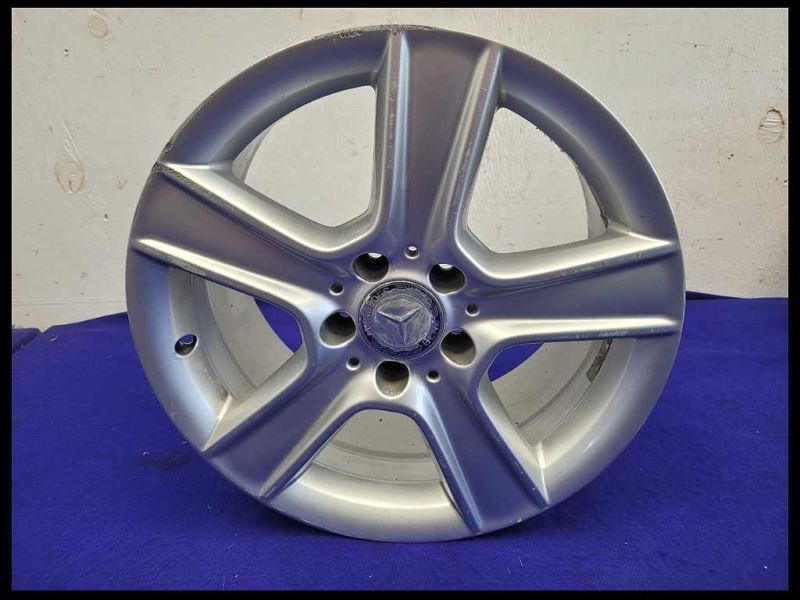 2011-2014 Mercedes Benz C Class Set Wheels 17x7.5 17x8.5 Silver Staggered Rash - The Parts Farm