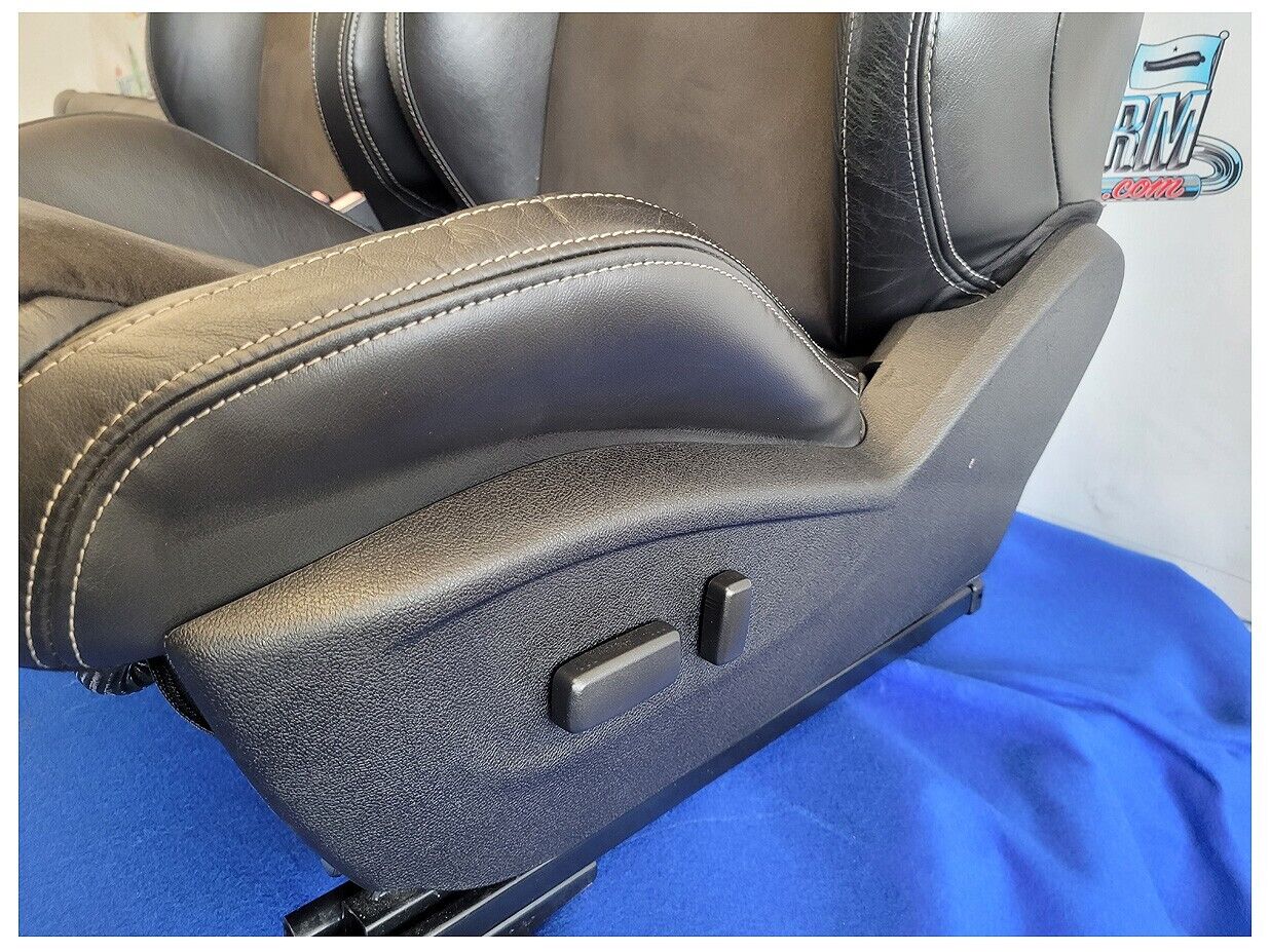 2010-2015 Chevrolet Camaro SS Recaro Coupe Bucket Leather Suede Seats Seat 2592 - The Parts Farm
