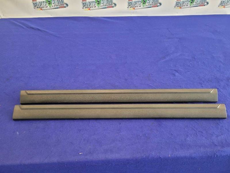 1994-1998 Ford Mustang GT 5.0 Convertible Pair Door Sill Scuff Plates Black 2406 - The Parts Farm