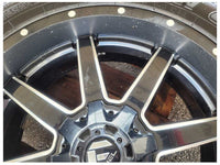 2015-2020 Ford F150 Pickup Truck Fuel Wheel 22x9.5 Black Paint Scuffs Toyo 2552 - The Parts Farm