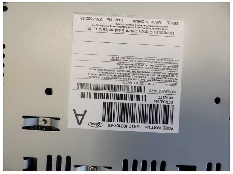 2016 Ford Mustang GT S550 Audio Radio Receiver AM FM CD Single Disc Screen 2524 - The Parts Farm