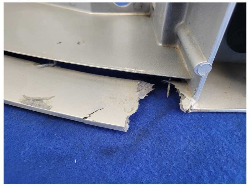 2003-2004 Ford Mustang Cobra SVT Front Header Panel Bumper Support Paint YN 2573 - The Parts Farm