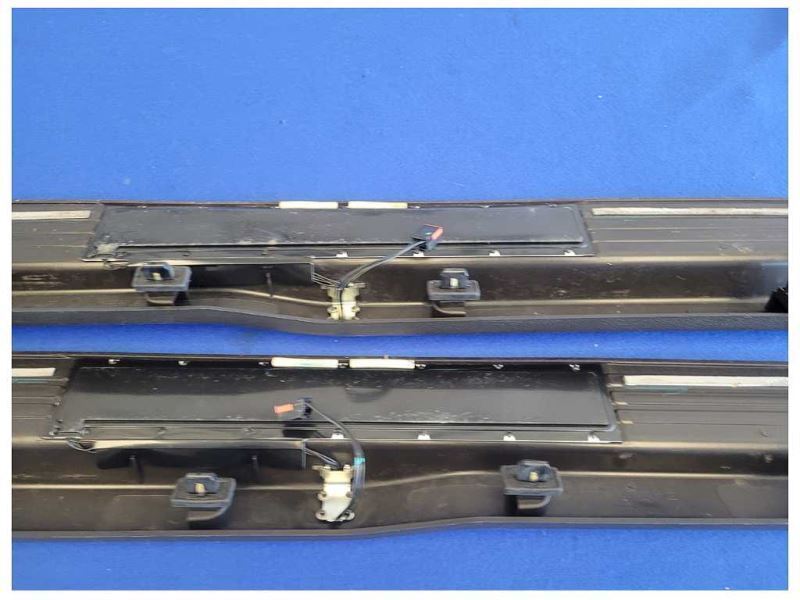 2011-2014 Ford Mustang GT Pair Door Sill Scuff Plates Lighted *Broke Tab* 2606 - The Parts Farm