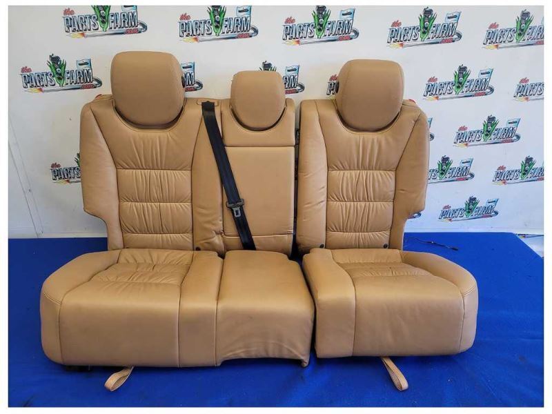 2004-2006 Porsche Cayenne Turbo 4.5L Rear Seat Fold Up Tan Upper Lower 2137 - The Parts Farm