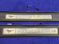 2015-2023 Ford Mustang GT S550 Pair Door Sill Plates Scuff Lighted Panel 2321 - The Parts Farm