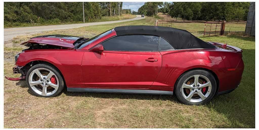2010-2015 Chevrolet Camaro ZL1 Convertible Gas Fuel Door Paint Maroon 2459 - The Parts Farm