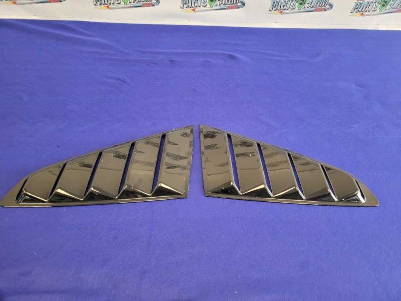 2015-2022 Ford Mustang GT S550 Rear Quarter Windows Louvers Covers 2374 - The Parts Farm