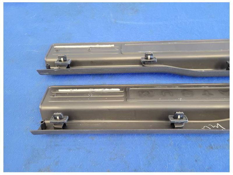 2010-2014 Ford Mustang GT 4.6L Pair Door Sill Plates Scuff Covers Base 2479 - The Parts Farm
