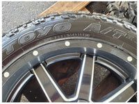 2015-2020 Ford F150 Pickup Truck Fuel Wheel 22x9.5 Black Paint Scuffs Toyo 2552 - The Parts Farm