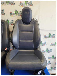 2012-2015 Chevrolet Camaro SS Convertible Set Seats Bucket Leather Blue 2582 - The Parts Farm