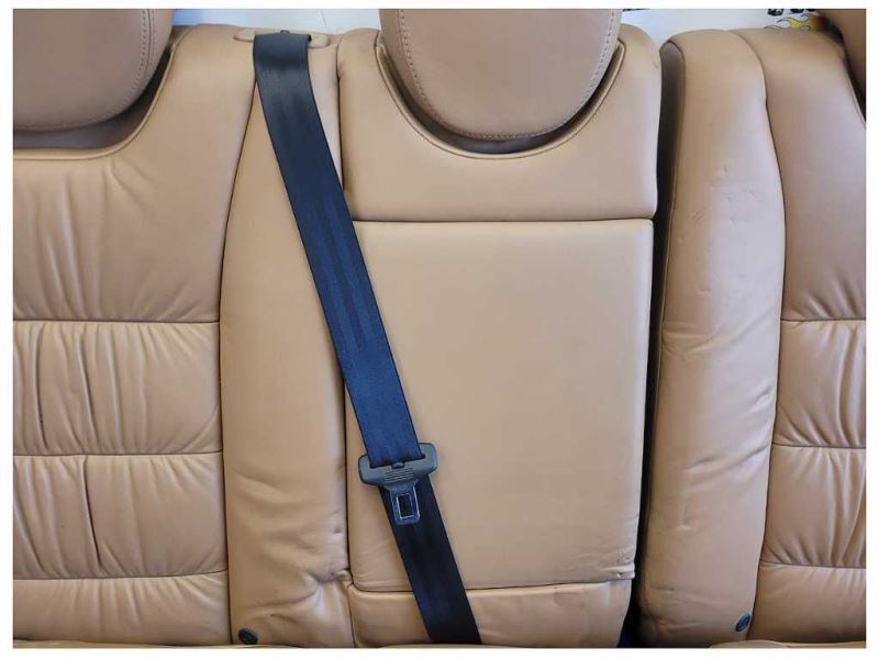 2004-2006 Porsche Cayenne Turbo 4.5L Rear Seat Fold Up Tan Upper Lower 2137 - The Parts Farm