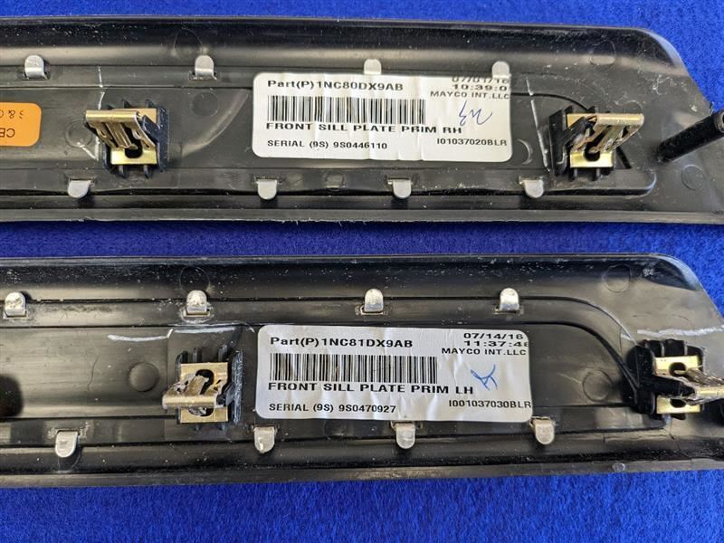 2014-2017 Jeep Grand Cherokee SRT8 6.4L Pair Door Sill Plates Scuff - The Parts Farm