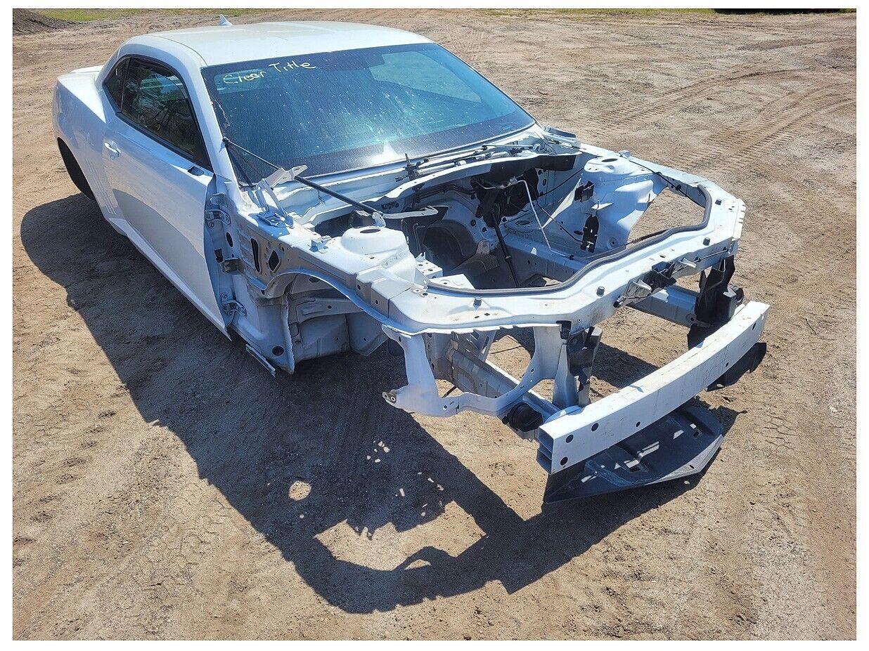 Stock 2503. 2013 Chevrolet Camaro 2SS Coupe Clear Title Frame Body Shell Paint White 52k Mile 2503 - The Parts Farm