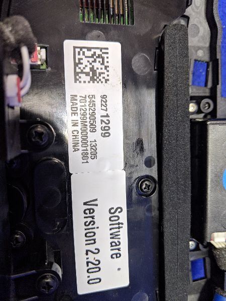 2014-2015 Chevrolet SS Sedan Caprice Climate Control Temperature 92273253 bezel - The Parts Farm