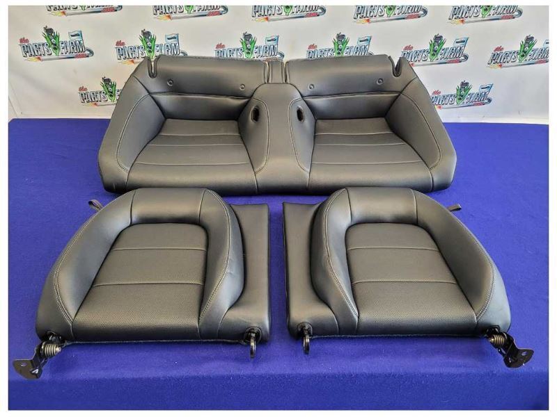 2015-2017 Ford Mustang GT S550 Rear Coupe Leather Seats Upper Lower 2346 - The Parts Farm