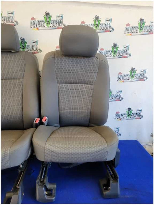 2015-2017 Ford F150 Pickup Truck Extended Cab Set Gray Cloth Seats Bucket 2797