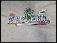 HOT!! 2022 Parts Farm Merch Logo Unisex T-Shirt Size Large in Swag Gray Shirt - The Parts Farm