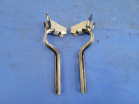1987-1993 Ford Mustang GT LX 5.0L Front Hood Hinges Pair Paint Black 2298 - The Parts Farm