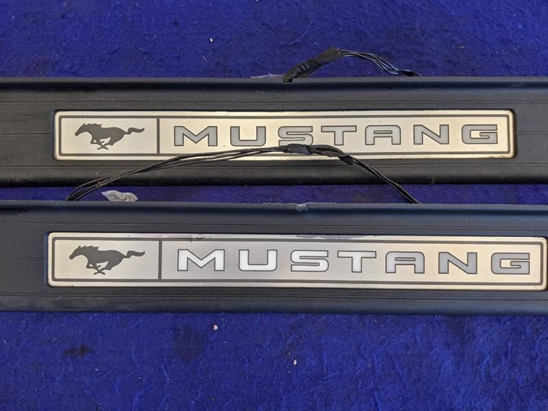 2015-2023 Ford Mustang GT S550 Pair Driver Passenger Door Sill Scuff Lighted - The Parts Farm