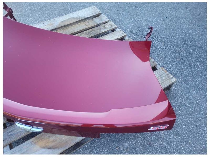 2010-2013 Chevrolet Camaro SS Deck Lid Trunk Coupe Spoiler Paint Maroon 2332 - The Parts Farm