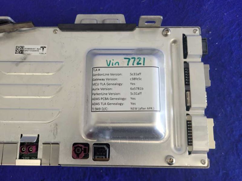 2017 2018 2019 2020 Tesla Model 3 Standard Plus Media Control Module - The Parts Farm