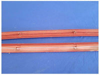 1987-1993 Ford Mustang GT LX 5.0L Pair of Door Sill Scuff Plates Red Trim 2298 - The Parts Farm