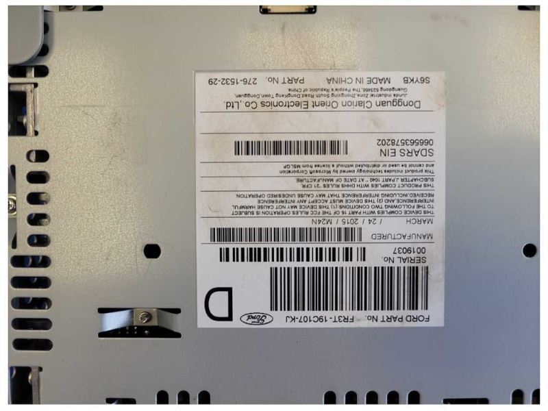 2017 Ford Mustang GT S550 Audio Radio Receiver AM FM CD Single Disc 2551 - The Parts Farm