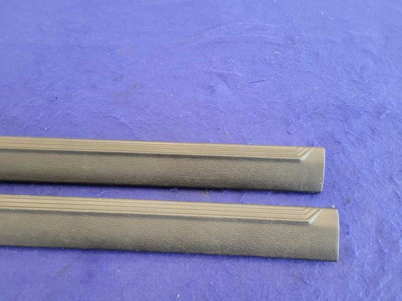 1994-1998 Ford Mustang GT 5.0 Convertible Pair Door Sill Scuff Plates Black 2406 - The Parts Farm