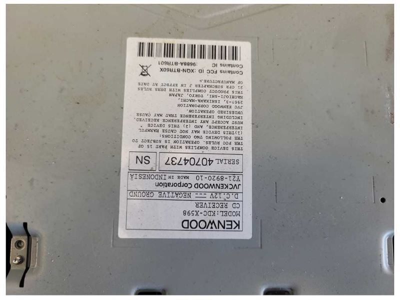2005-2009 Ford Mustang GT 4.6L Kenwood Radio KDC-X598 Stereo CD Player 2585 - The Parts Farm