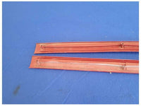 1987-1993 Ford Mustang GT LX 5.0L Pair of Door Sill Scuff Plates Red Trim 2298 - The Parts Farm