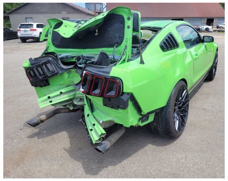 2013-2014 Ford Mustang GT Driver Rear View Mirror Spot Puddle Paint HD 2568 - The Parts Farm