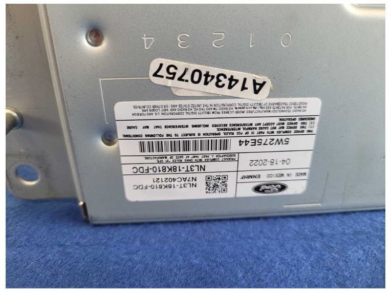 2022 Ford F150 F-150 Lightning Truck Audio Receiver Stereo NL3T-18K810-FDC 2523 - The Parts Farm