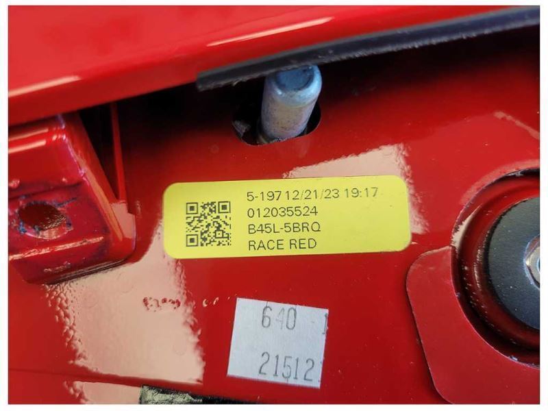 2024 Ford Mustang GT S650 Red Spoiler Rear Deck Wing Paint M42 - The Parts Farm