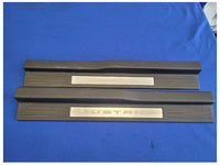 2011-2014 Ford Mustang GT Pair Door Sill Scuff Plates Lighted *Broke Tab* 2606 - The Parts Farm